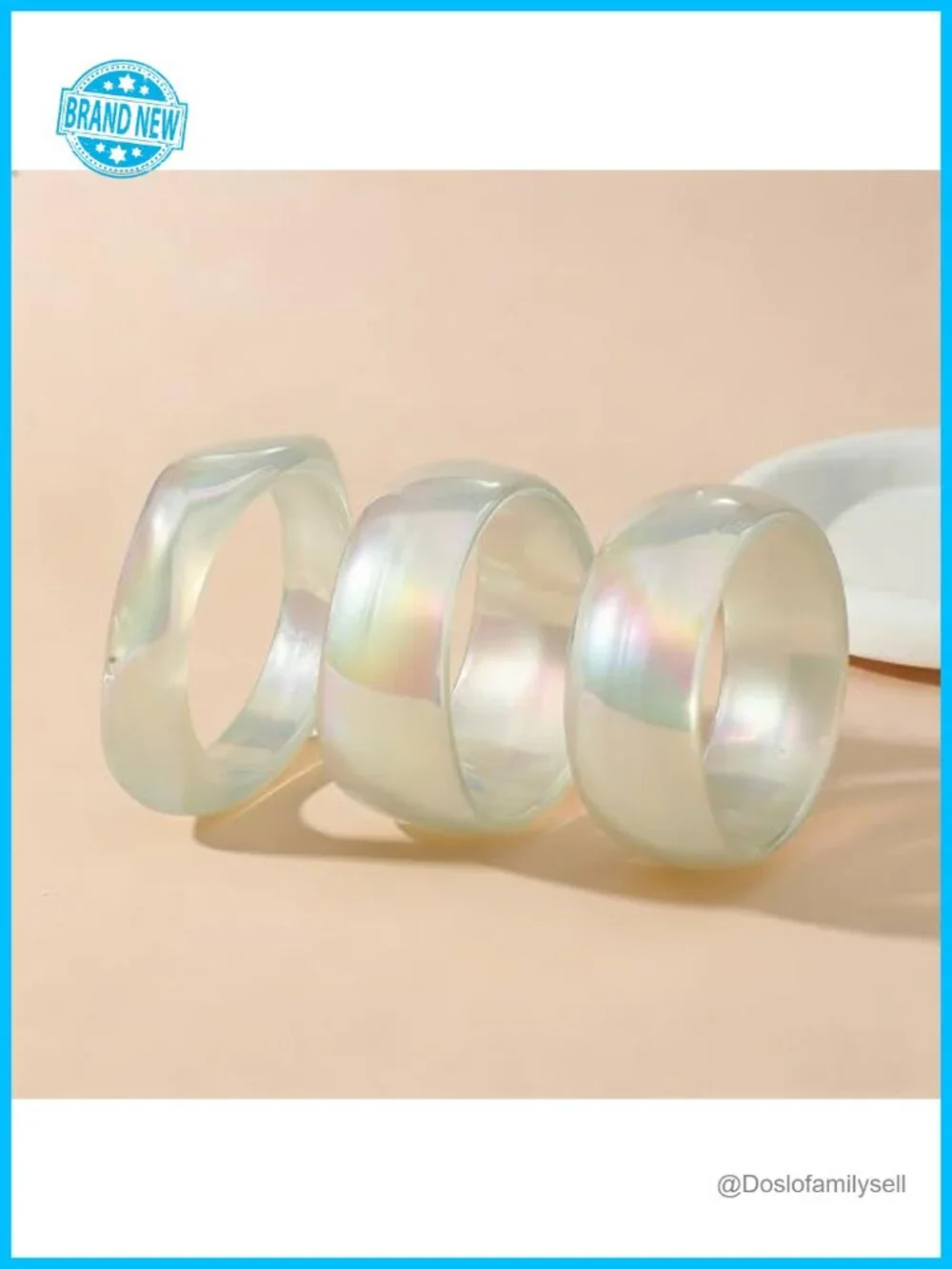 Chunky Acrylic Bangle Bracelets Stackable Set Fashion Jewelry